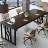 Tribesigns Desks*78.7" Conference Table, Large Meeting Room Table for 6 - 8 People with File Cabinet