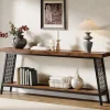 Tribesigns Console Tables|Console Tables*70.9" Console Table, 2 - Tier Extra Long Sofa Table with Storage Shelf