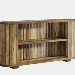 Tribesigns Console Tables|Console Tables*63" Console Table, 3 - Tier Farmhouse Entryway Table Sofa Table with Storage Shelves