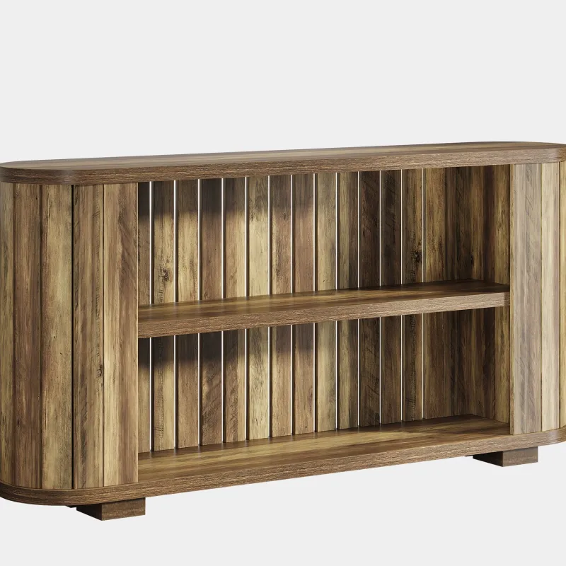 Tribesigns Console Tables|Console Tables*63" Console Table, 3 - Tier Farmhouse Entryway Table Sofa Table with Storage Shelves