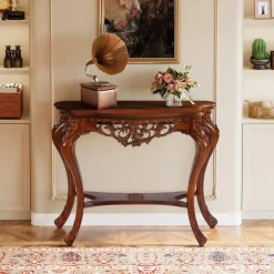 Tribesigns Console Tables|Console Tables*37.6" Console Table, Elegant Two-Tier Entryway Hallway Table