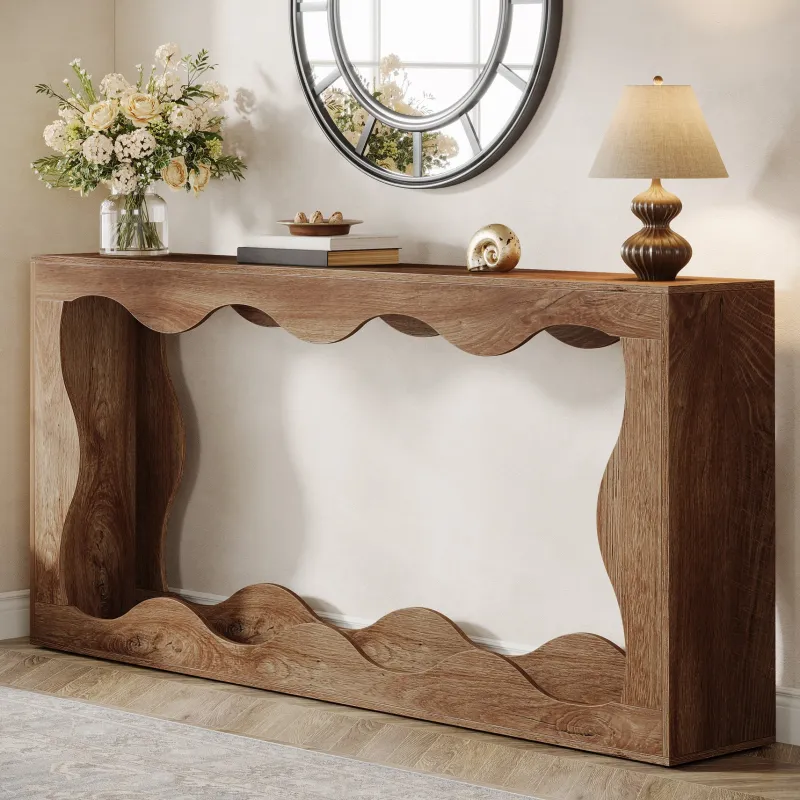Tribesigns Console Tables|Console Tables*63" Console Table, Farmhouse Entryway Table Couch Table Behind Sofa
