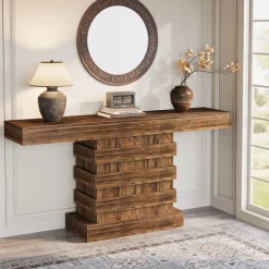 Tribesigns Console Tables|Console Tables*63” Console Table, Farmhouse Sofa Table Narrow Entryway Table