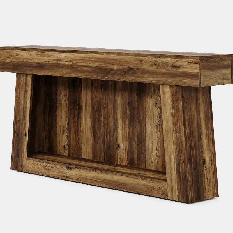 Tribesigns Console Tables|Console Tables*63" Console Table, Farmhouse 2 - Tier Sofa Table Entryway Table with Storage