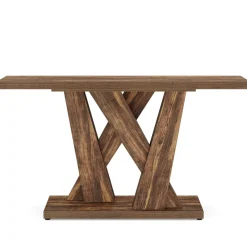 Tribesigns Console Tables|Console Tables*55" Console Table, Farmhouse Entryway Table With Geometric Base