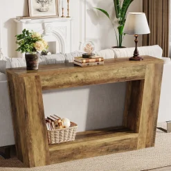 Tribesigns Console Tables|Console Tables*59" Console Table, Farmhouse Entryway Table Sofa Table Behind Couch
