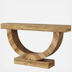 Tribesigns Console Tables|Console Tables*59" Console Table, Farmhouse Sofa Table Hallway Table with Half - circle Base