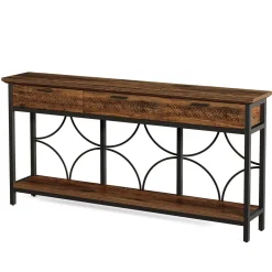 Tribesigns Console Tables|Console Tables*70.9" Console Table, Long Entryway Table Accent Table with Storage Drawers