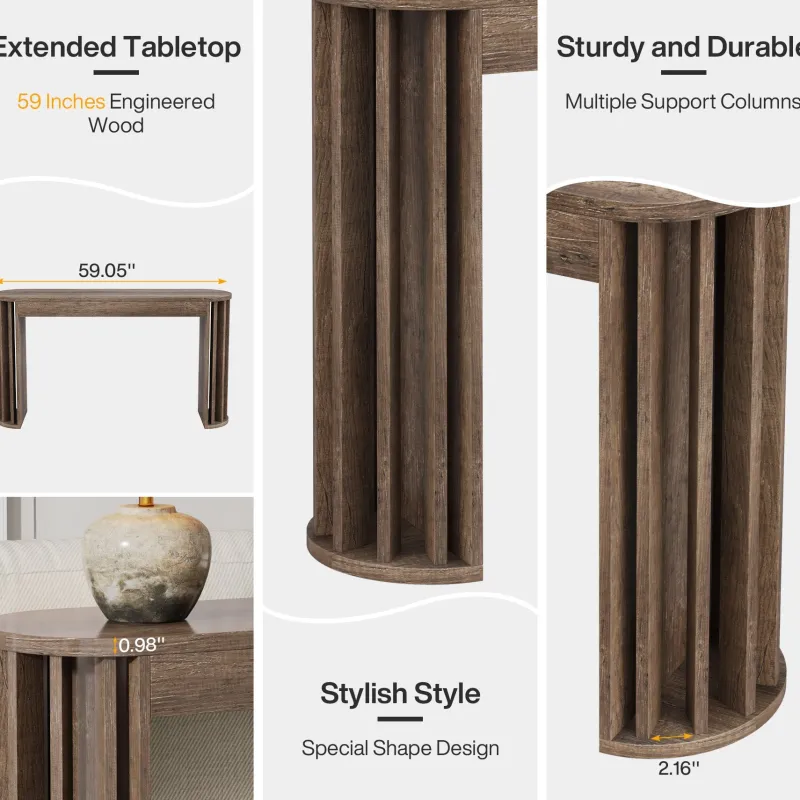 Tribesigns Console Tables|Console Tables*59" Console Table, Modern Accent Table Sofa Table