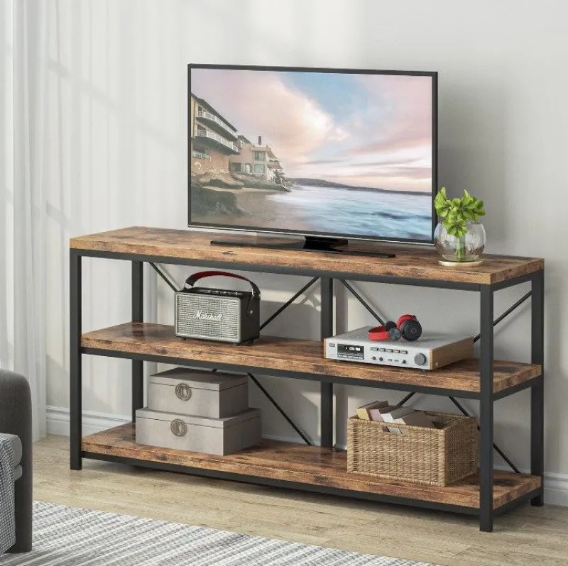 Tribesigns Console Tables|Console Tables*55" Console Table, Sofa Table TV Stand with 3-Tier Storage Shelves