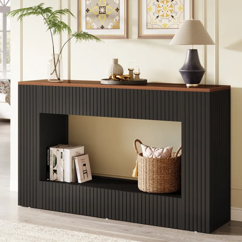 Tribesigns Console Tables|Console Tables*55" Console Table, Wood Entryway Table Sofa Table with Storage
