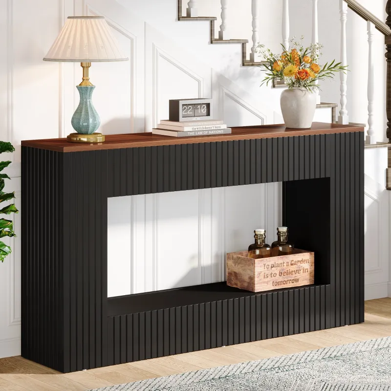 Tribesigns Console Tables|Console Tables*55" Console Table, Wood Entryway Table Sofa Table with Storage