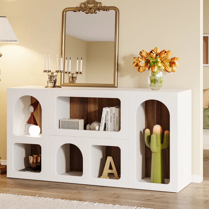 Tribesigns Console Tables|Console Tables*59" Console Table, Wooden Sofa Table Storage Organizer Entrance Table