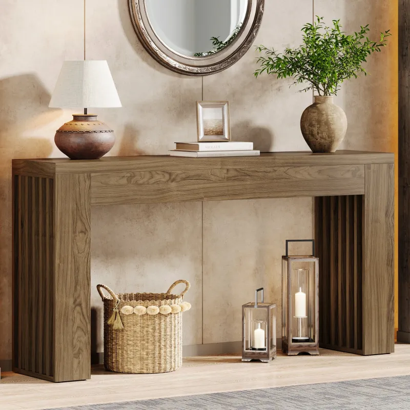 Tribesigns Console Tables|Console Tables*59" Console Table, Wooden Sofa Table Behind The Couch Hallway Table