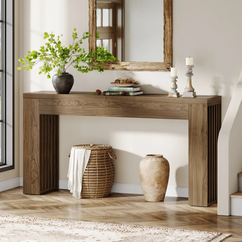 Tribesigns Console Tables|Console Tables*59" Console Table, Wooden Sofa Table Behind The Couch Hallway Table