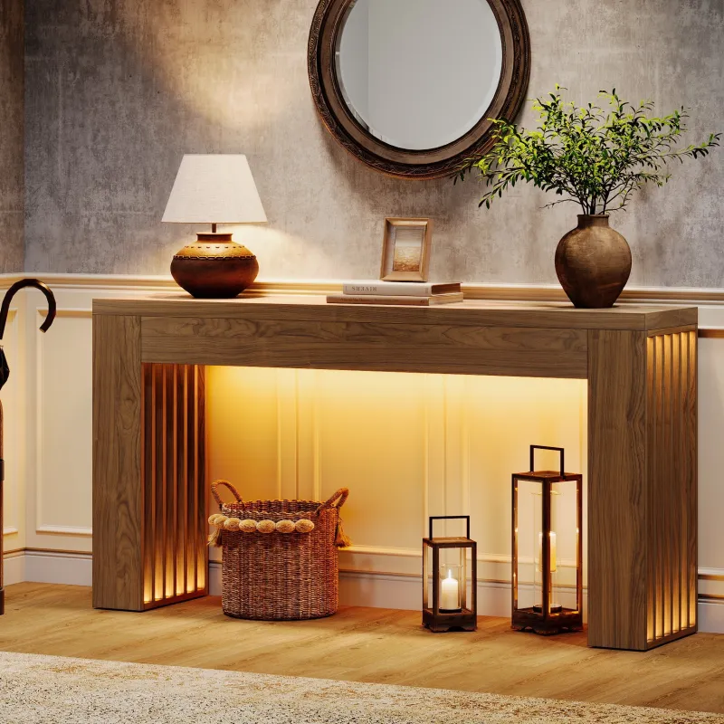 Tribesigns Console Tables|Console Tables*59" Console Table, Wooden Sofa Table Behind The Couch Hallway Table