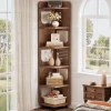 Tribesigns Bookcases & Bookshelves|Bookcases & Bookshelves*71" Corner Shelf, Narrow Bookshelf Display Shelf with Storage Rack