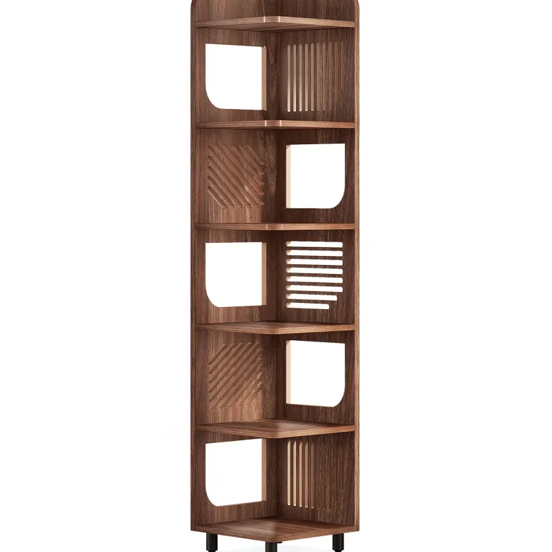 Tribesigns Bookcases & Bookshelves|Bookcases & Bookshelves*71" Corner Shelf, Narrow Bookshelf Display Shelf with Storage Rack