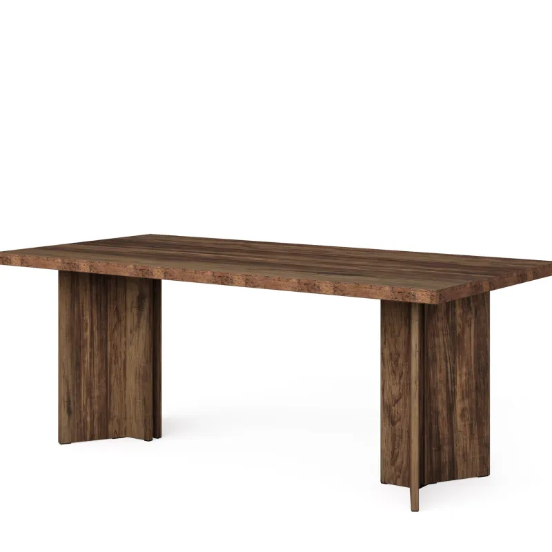 Tribesigns Dining Tables*63" Dining Table, Farmhouse Kitchen Table with Large Tabletop for 4-6