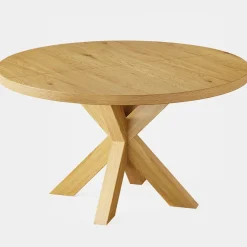 Tribesigns Dining Tables*47" Dining Table, Farmhouse Kitchen Table With Crossed Legs For 4 - 6