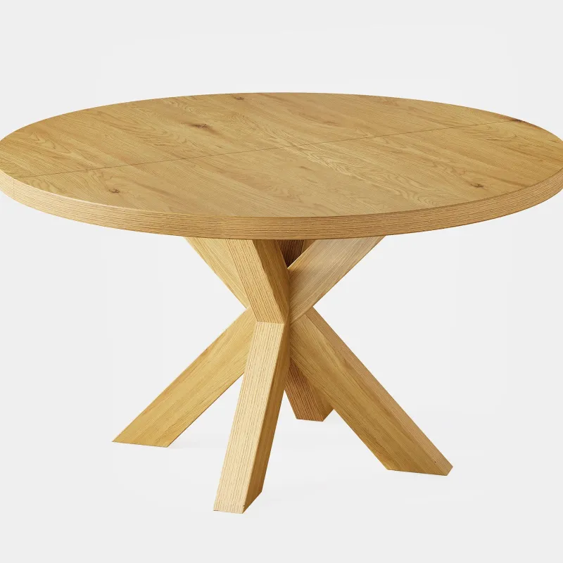 Tribesigns Dining Tables*47" Dining Table, Farmhouse Kitchen Table With Crossed Legs For 4 - 6