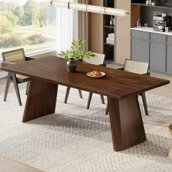 Tribesigns Dining Tables*70" Dining Table, Farmhouse Kitchen Table Dinner Table for 6 to 8