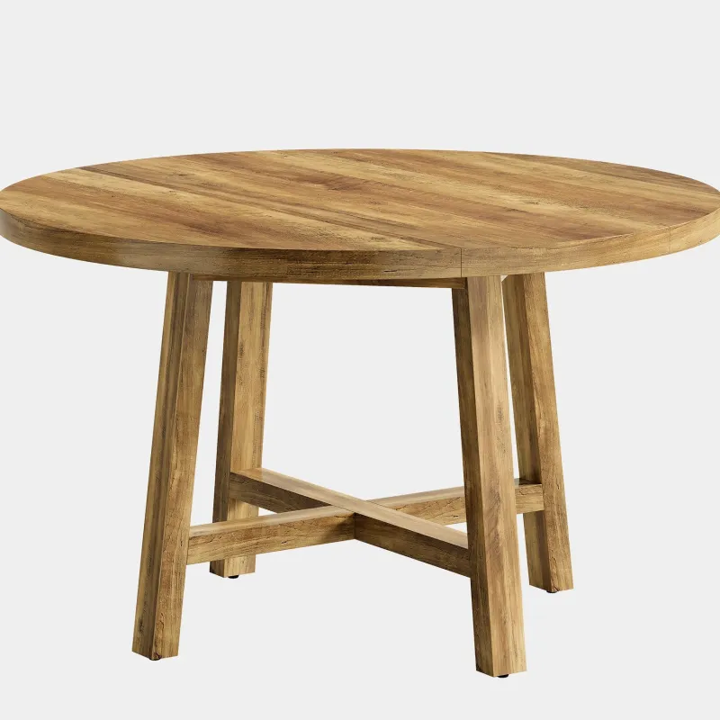 Tribesigns Dining Tables*47" Dining Table, Farmhouse Kitchen Table Dinner Table for 4 - 6 People