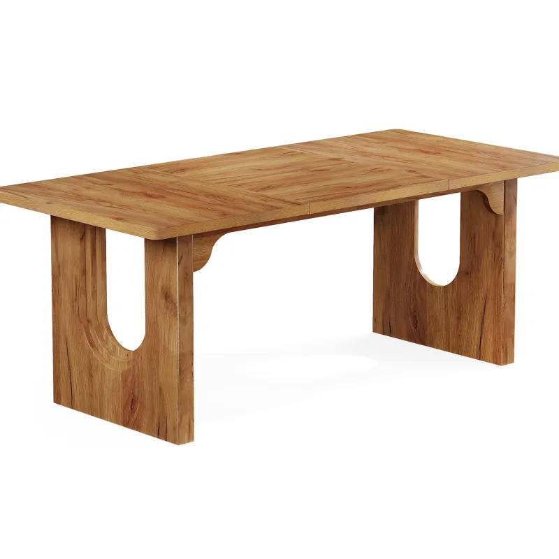 Tribesigns Dining Tables*71" Dining Table for 6 to 8 People, Modern Wood Kitchen Dinner Table