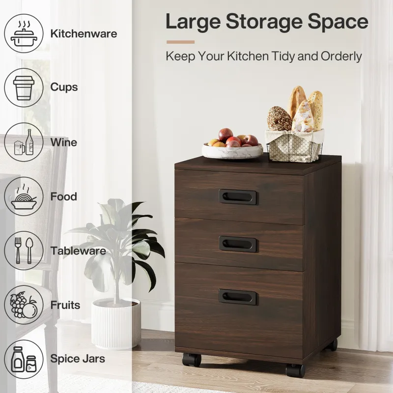 Tribesigns Dining Tables*78" Dining Table, Kitchen Table with Sideboard Cabinet for 6 to 8