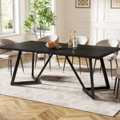 Tribesigns Dining Tables*70.8" Dining Table, Modern Rectangular Kitchen Table for 6 - 8