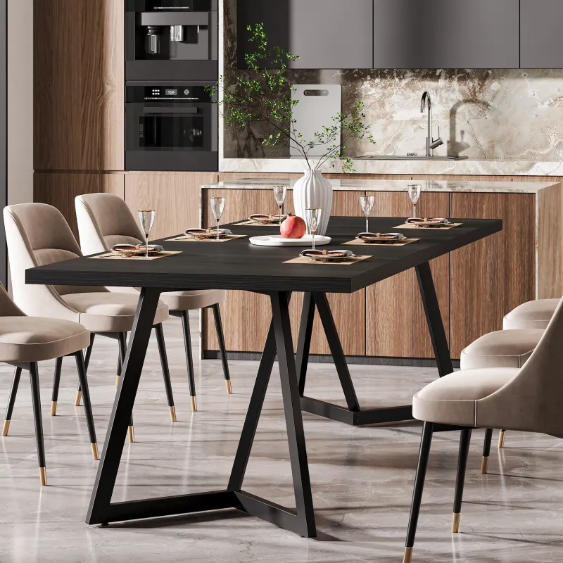 Tribesigns Dining Tables*70.8" Dining Table, Modern Rectangular Kitchen Table for 6 - 8