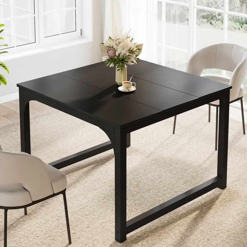 Tribesigns Dining Tables*41" Dining Table, Square Kitchen Dinner Table for 4 Person
