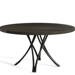 Tribesigns Dining Tables*47" Dining Table, Wood Circle Kitchen Table for 4