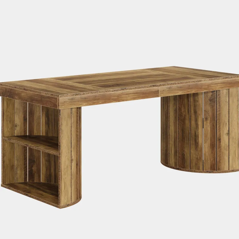 Tribesigns Dining Tables*63" Dining Table, Wood Dinner Table Kitchen Table For 4 - 6 People