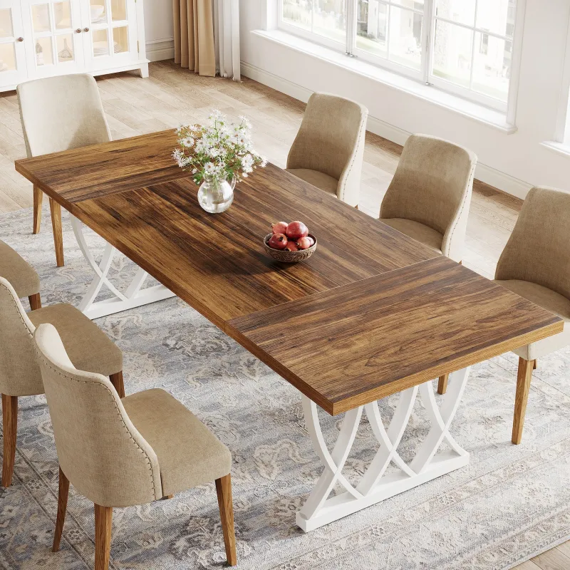 Tribesigns Dining Tables*70.8" Dining Table, Wood Kitchen Table Dinner Table for 6 - 8 People