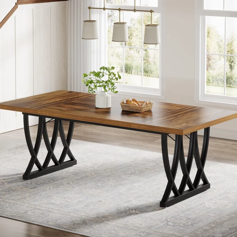 Tribesigns Dining Tables*70.8" Dining Table, Wood Kitchen Table Dinner Table for 6 - 8 People