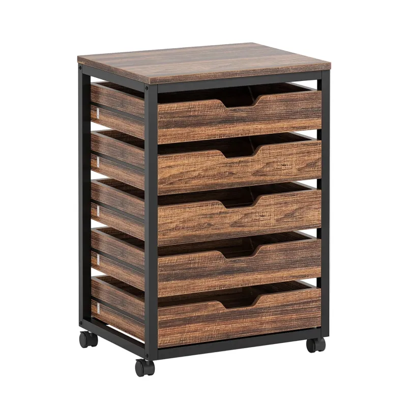 Tribesigns Chests Of Drawers*5/7 Drawer Chest, Wood Storage Dresser Cabinet with Wheels