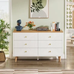 Tribesigns Chests Of Drawers*6 Drawer Dresser, 47