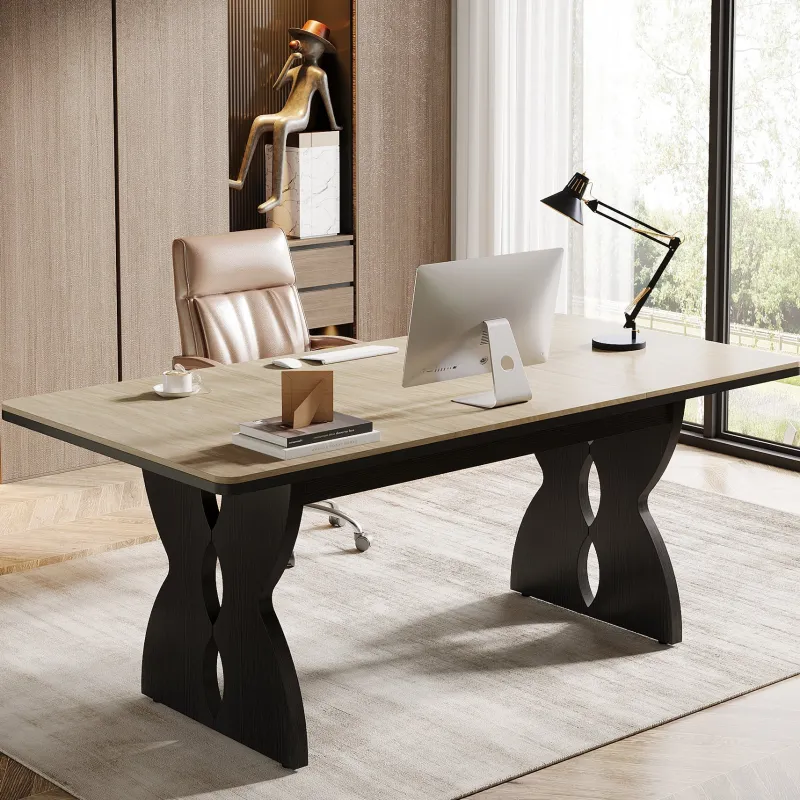 Tribesigns Desks*70.8" Executive Desk, Heavy - duty Computer Desk Office Desk