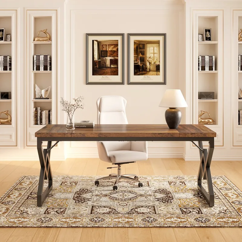 Tribesigns Desks*63" Executive Desk, Large Computer Desk for Home Office