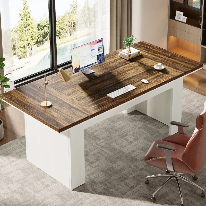 Tribesigns Desks*63" Executive Desk, Modern Computer Desk Study Home Office Table