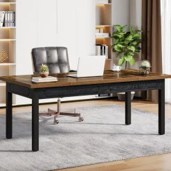 Tribesigns Desks*63" Executive Desk, Modern Computer Desk Office Desk