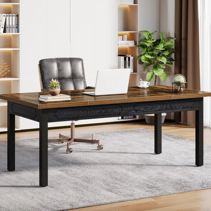 Tribesigns Desks*63" Executive Desk, Modern Computer Desk Office Desk