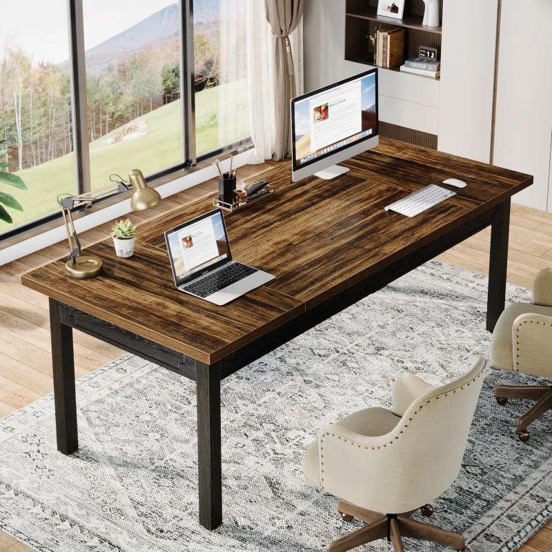 Tribesigns Desks*63" Executive Desk, Modern Computer Desk Office Desk