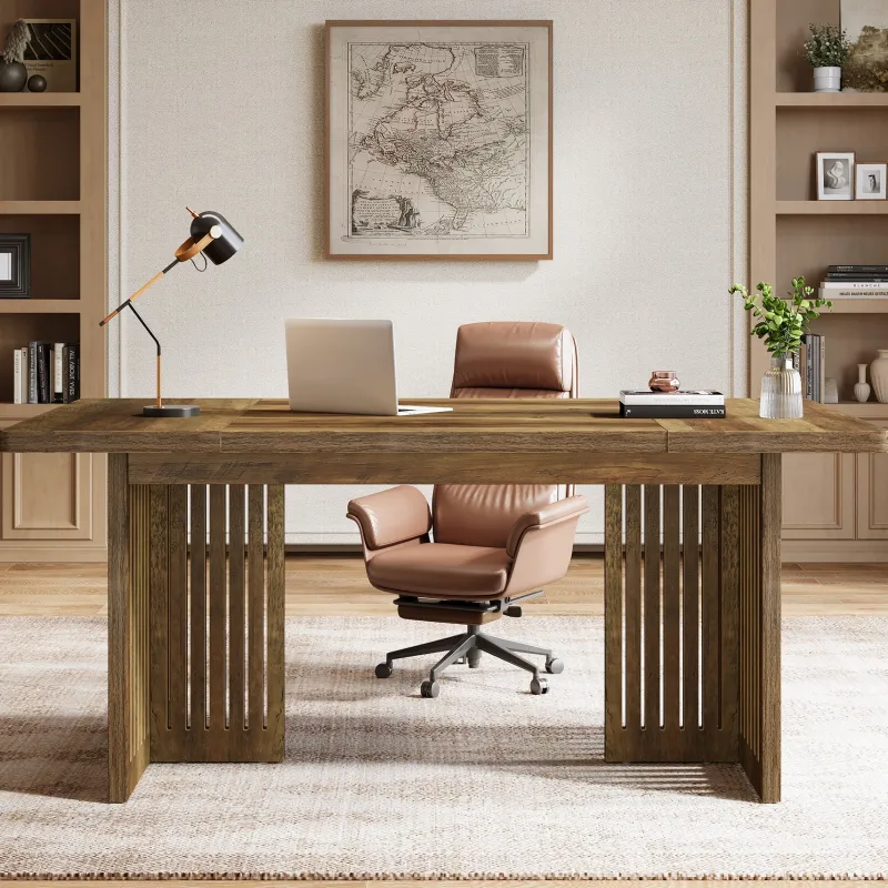 Tribesigns Desks*63" Executive Desk, Modern Computer Desk Study Writing Table
