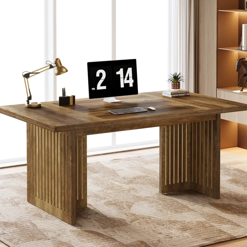 Tribesigns Desks*63" Executive Desk, Modern Computer Desk Study Writing Table