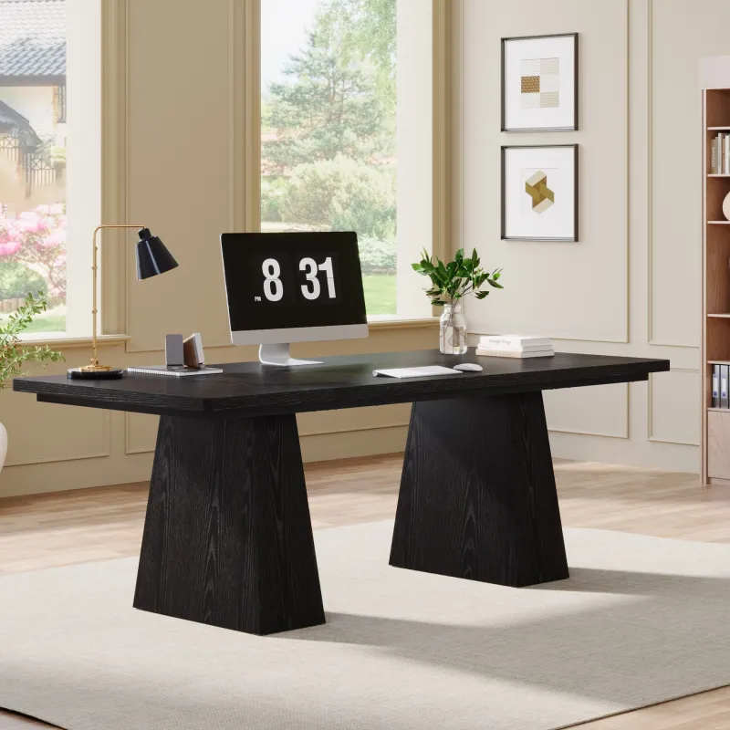 Tribesigns Desks*63" Executive Desk, Modern Office Computer Desk Workstations