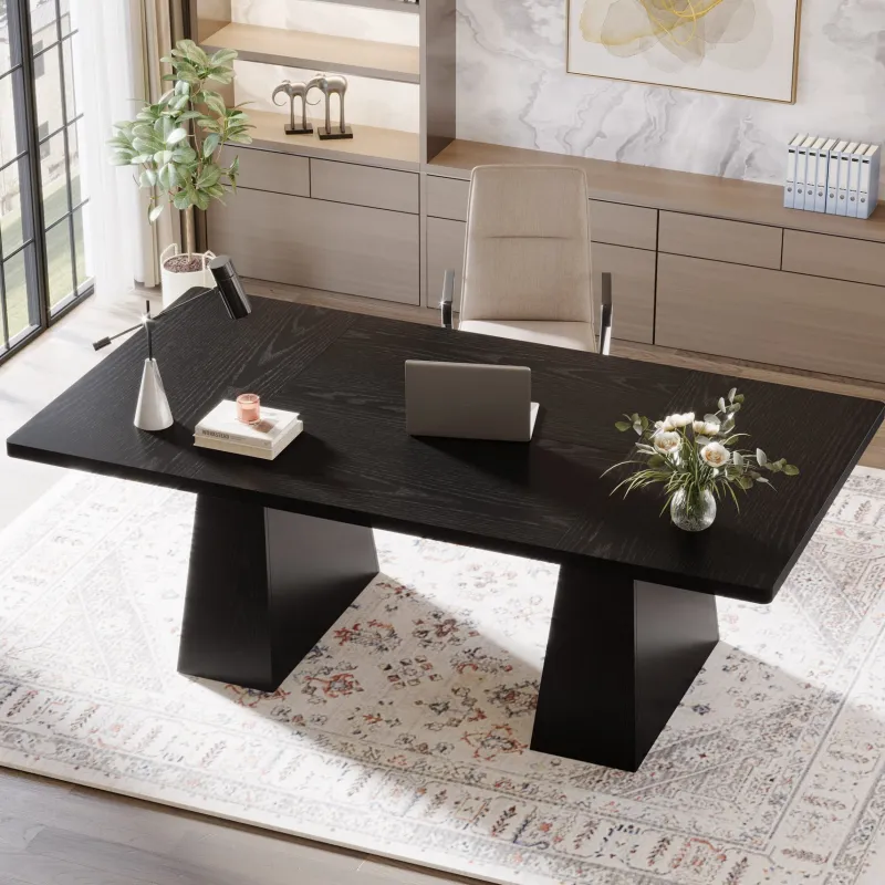 Tribesigns Desks*63" Executive Desk, Modern Office Computer Desk Workstations