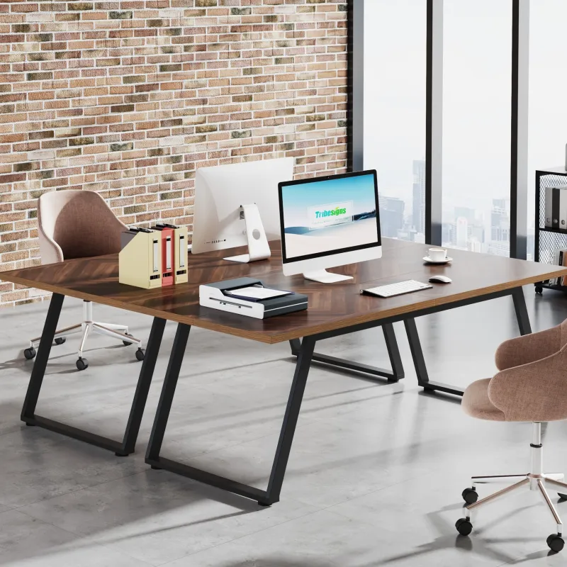 Tribesigns Desks*63" Executive Desk, Simple Computer Desk with Thickened Frame