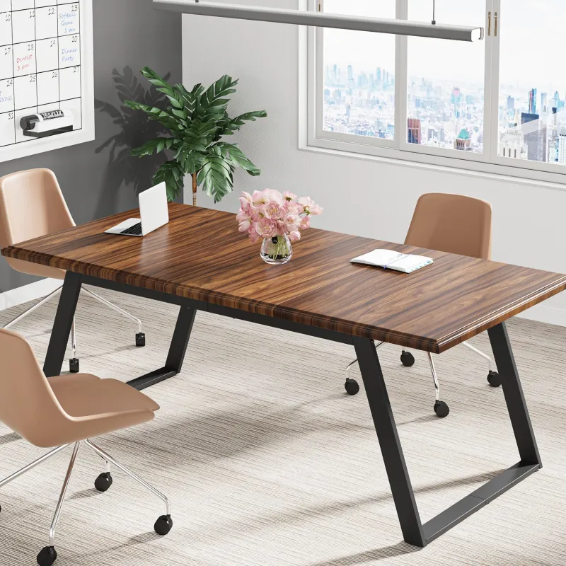 Tribesigns Desks*63" Executive Desk, Simple Wood Computer Writing Desk